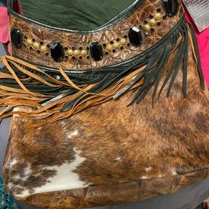 Rosetree fringed purse brand new with tags!